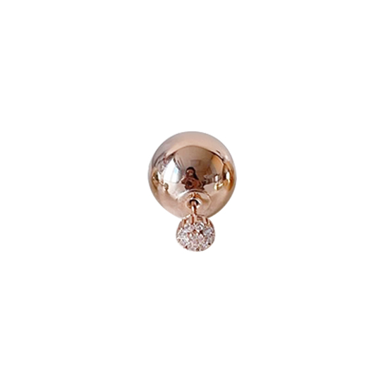 14k 18k 양면 큐빅빅볼 피어싱(15mm)