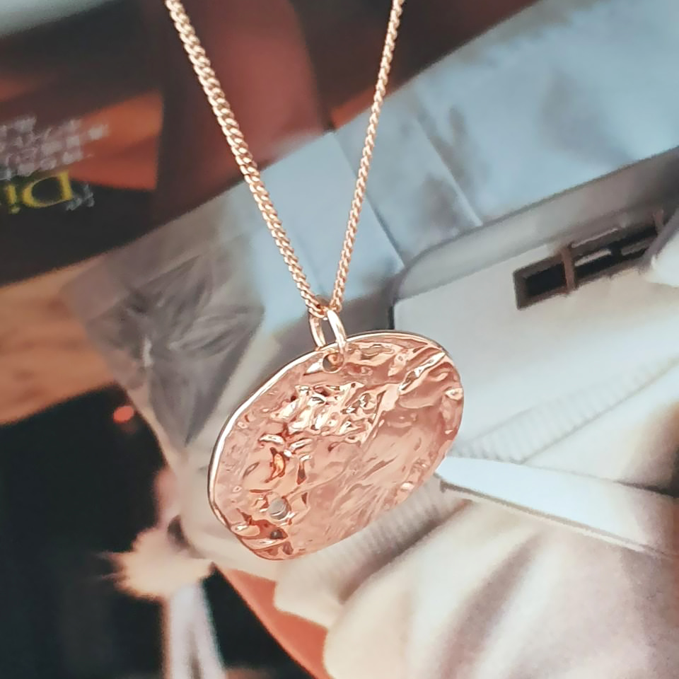 14k 18k 큰 코인 김나영 목걸이