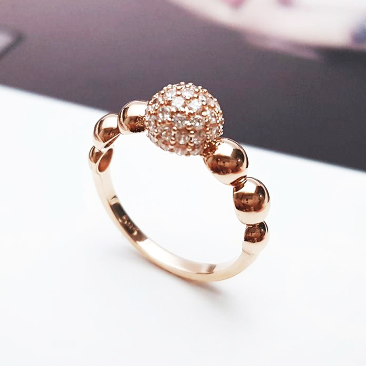 14k 18k 푸딩볼 반지
