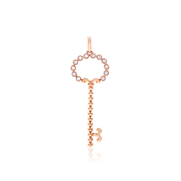 14k 18k laurenne key medal pendant