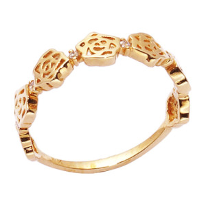 14k 18k 하프로즈 반지