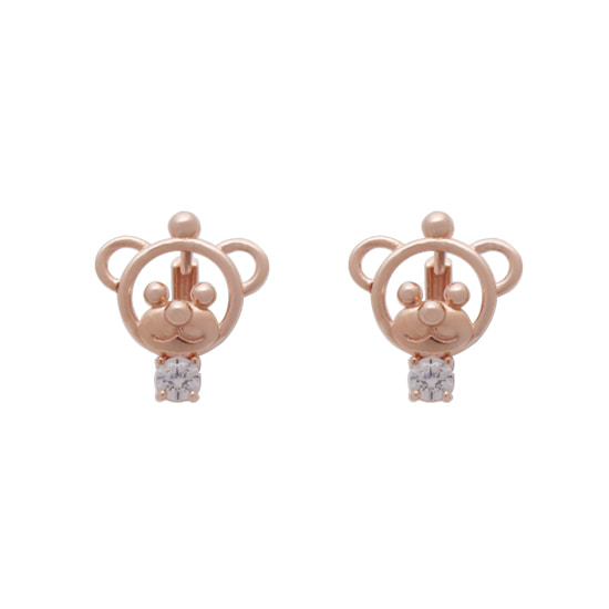 14k 18k 레나 베어 큐 링귀걸이