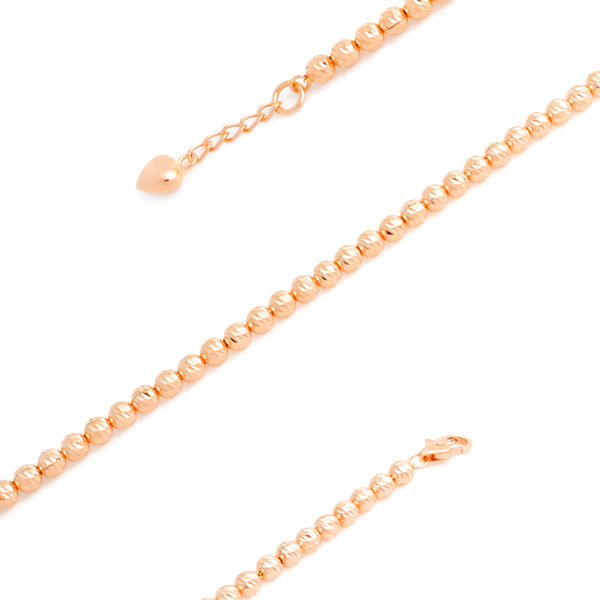 14k 18k 레인볼 컷팅 4mm 볼팔찌